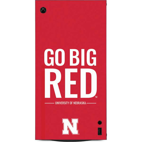 University of Nebraska Go Big Red XBox Series X Digital Edition Console Skin